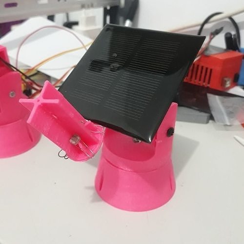 double axe solaire traqueur projet technologie électronique arduino framboise microcontrôleur diy imprimable loisir robotique 3D print model - Mito3D