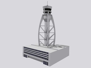 dubai atc torre aeroporto aereo dxb diorama modello compagnia aerea traffico airbus boeing linea grattacielo volo passatempo fai 3d print model - Mito3D