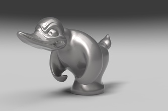 duck 3d model games-toys sculpture toy art decor figure games toys 3d print model - Mito3D