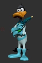duck dodgers space toy daffy toon games toys 3d print model - Mito3D