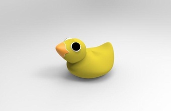 duck toy plastic simplicity fun child animal cartoon flamingo pink toucan canary nature games toys 3d print model - Mito3D