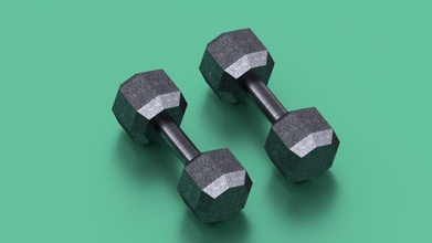 dumbbells set pair of dumbbell heavy iron weightlifting steel equipment gym lifting excercise art sculptures sports 3d print model - Mito3D