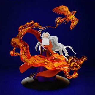 dumbledore harry potter statue flames harrypotter wizard magic wand hogwarts games toys 3d print model - Mito3D