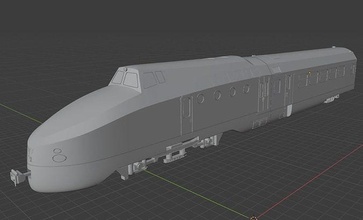 kukla versiyon dr baureihe vt 18 16 h0 demiryolu model tren vagon hobi kendin yap Demiryolu yolcu arabaları araç Ulaşım br175 3d print model - Mito3D