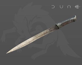 dune film 2021 Crysknife Paul atréides 3d modèle cosplay loisir DIY épée dune2021 3d print model - Mito3D