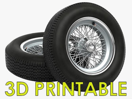 dunlop cr48 tyres - borrani wheels tires wheel racing rim tyre alloy brake rubber car race pirelli caliper 3d printable print 250 gto ferrari hobby diy mechanical parts 3d print model - Mito3D