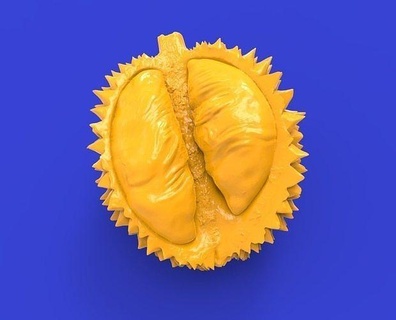 durian frutta braccia difficile aroma arte matematico 3d print model - Mito3D