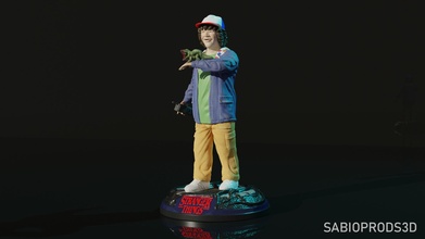 Dustin Fremder 3d drucken Modell Sabioproden Fremde Demogorgon Netflix Fernsehshows Kunst Skulpturen Statue escultura 3d print model - Mito3D