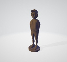 dustin fremder statue körper kunst skulpturen 3d print model - Mito3D