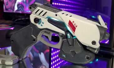 dva led pistolet cosplay soutenir overwatch tempête neige jeux jouets 3d print model - Mito3D