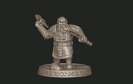 dwarf character game warrior figurine miniature fantasy miniatures monster troll body anatomy figurines demon ogre gnome games toys 3d print model - Mito3D