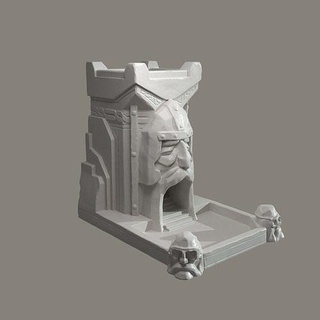 dwarf dice tower 3dprint dnd boardgame rpg fantasy miniatures character figurines miniature tabletop roller diy betterplay monster games toys game accessories 3d print model - Mito3D