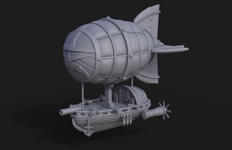 nano volare zeppelin miniatura 28mm 32mm vichingo giochi giocattoli gioco accessori 3d print model - Mito3D
