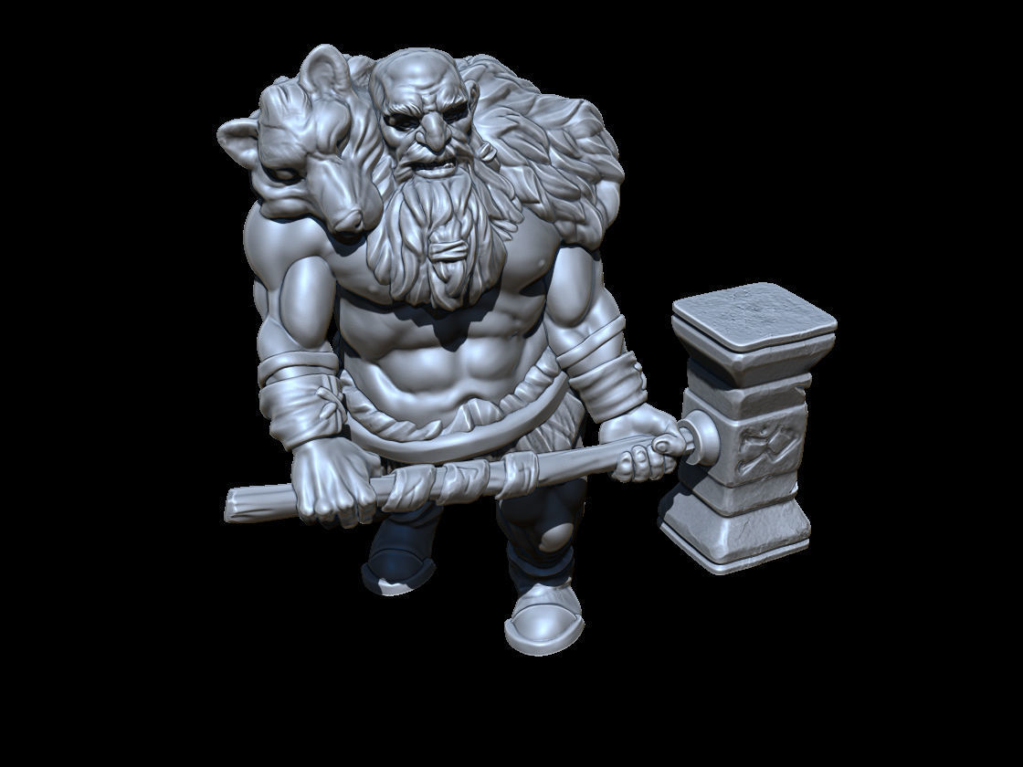 anão miniatura tampo mesa 3d imprimível anões fantasia guerreiro medieval jogos tabuleiro rpg npc personagem modelagem impressão mini brinquedos estatueta borda 3D print model - Mito3D