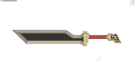 nanico spada 1 acciaio retrò cavaliere figura azione giocattolo Giochi giocattoli 3d print model - Mito3D