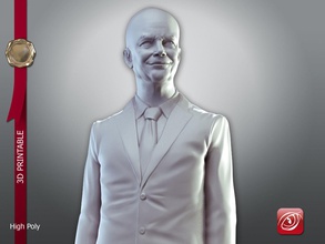 dwight d eisenhower stand art uomo umana storia di una sfida sculture 3d print model - Mito3D