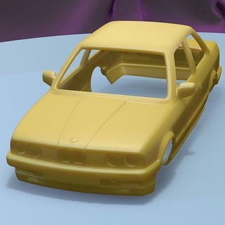 e30 cupê 1990 imprimível carro corpo fenda escalextrico Tamiya rc miniz controle rastejante ninco Kyosho scx axial jogos brinquedos acessórios 3d print model - Mito3D