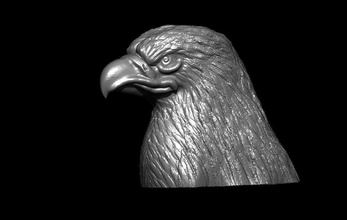 l'aigle art animal sculture la nature d'oiseaux sculptures 3d print model - Mito3D