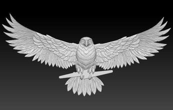 aquila uccello ala natura volare animale falco caccia cacciatore ali artiglio gioielleria pendente squillare pappagallo gabbia americano arte sculture 3d print model - Mito3D