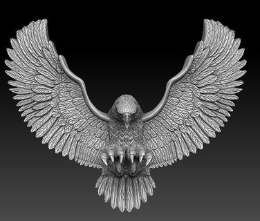 águila djedy 3d zbrush esculpir animal pájaro cazador Arte esculturas 3d print model - Mito3D