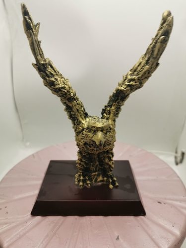 Adler Vogel Kunst Gold Statue scannt Repliken 3D print model - Mito3D