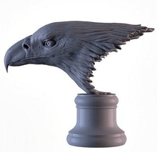 aquila testa uccello volare ala predatore natura deserto americano statua scultura stampabile arredamento miniatura piuma arte sculture 3d print model - Mito3D