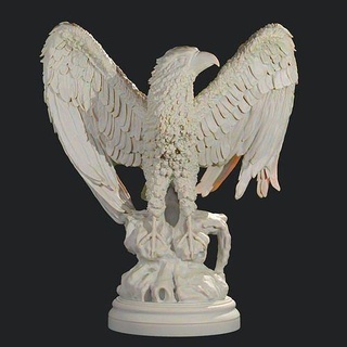 aquila 3d Stampa modello statua uccello arte piuma gufo 3dprint scultura gioielleria deserto animale natura sculture 3d print model - Mito3D