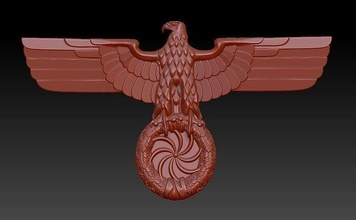 eagle aryan art sculpture design biology pendant retro statue german sculptures 3d print model - Mito3D