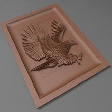 kartal bas rahatlama cnc kuş maça saldırı avcılık heykel oymacılık kalıp 3d baskı yazdırılabilir yazdır obj stl zbrush artcam heykeller sanat 3d print model - Mito3D