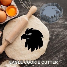 eagle cookie cutter pastry dough biscuit sugar food cookies cutters animal bird house kitchen dining 3d print model - Mito3D