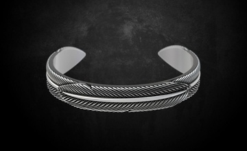 plume d'aigle bracelet 55 bijoux 3dprinted de la conception mode or joyau d'impression printabl imprimable l'impression le prototypage d'argent gem beauté livre sterling pendentif collier les bracelets 3d print model - Mito3D