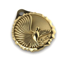 Kartal sız takı altın sanat doku geleneksel rose grup yüzük hayvan Gümüş yazdırılabilir sterling sembol resimde disjunct eski retro bilimsel alet kolye 3d print model - Mito3D