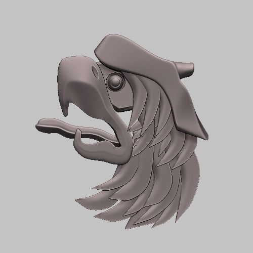 eagle stl file wild cute animal cnc 3d bird animals art sculptures 3D print model - Mito3D