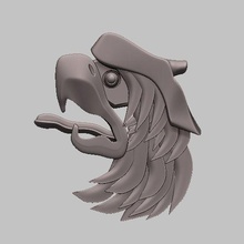 Águia stl Arquivo selvagem fofa animal cnc 3d pássaro animais arte esculturas 3d print model - Mito3D