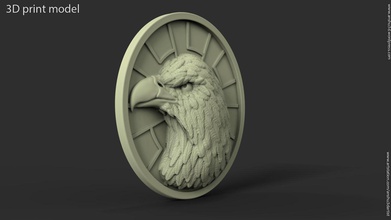 águila vol1 colgante la joyería eagle anillo el collar de cadena oro plata aves pluma imprimible mosca hunt depredador ala joya moda hawk colgantes 3d print model - Mito3D