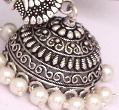 earing fashion beauty jewellery shop silver jewelry earrings 3d print model - Mito3D