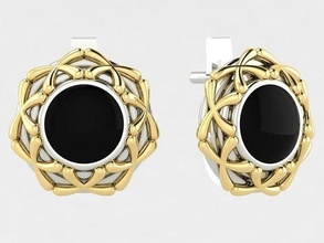 earring woman jewelry print 3dprinted jewellery printable design ring jewel golden fashion printabl printing gold prototyping earrings 3d print model - Mito3D