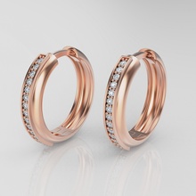 brinco joalheria Casamento noivado platina ouro anel gema brilhante jóia diamante imprimível 3d prata moda beleza diamantado brincos 3d print model - Mito3D