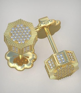 Ohrring 150 Schmuck Juwel Anhänger Luxus Ringe Ring Ohrringe Armband Halskette Hochzeit Diamant Gold Platin Silber Ketten Armreifen 3d print model - Mito3D