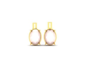 opal stone earring 3ddm stl obj fbx render details pendant jewelry gold diamond jewellery fashion beauty gem ring brilliant panther necklace silver lighting white light lamp sterling earrings 3d print model - Mito3D