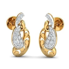 boucle d'oreille 3dm stl fbx obj rendre détails 39 oreille bijoux or diamant 3dmodel goujat gemme imprimable petite anneaux argent bijou brillant 3d print model - Mito3D