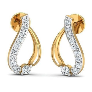 Ohrring 3dm stl fbx obj Einzelheiten Band Ohrringe 3dmodel cad Schmuck USA Kanada Diamant Diamanten Smaragd 3dprinting 3d zart Frauen Silber Juwel Ring 3d print model - Mito3D
