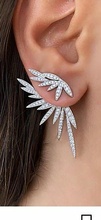 earring daimond glamour woman jewelry fashion beautiful earrings 3d print model - Mito3D