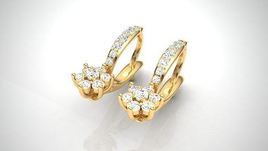 brinco e10 luxo fêmea joias gema joalheria prata brilhante ouro brincos diamante jóia moda mulher menina lindo linda cortês esplêndido lustroso 3d print model - Mito3D