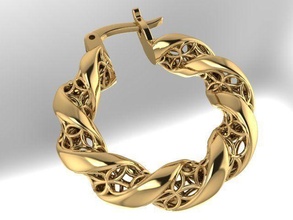 orecchino moda oro gioielleria argento stampabile nozze bianca gemma diamante brillante bellezza orecchini fusione sterlina 3d print model - Mito3D
