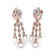 earring gold jewelry accessory print prototyping 3dprintable 3dprinted luxury earrings gioielli joia juwel 3dmodels brilliants diamond goldenearrings jewel gems rings 3d print model - Mito3D