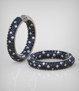 orecchino modello 0270 3d stampabile model15 gioielleria gioiello pendente ciondoli lusso anelli squillare orecchini braccialetto collana nozze diamante oro platino argento Catene braccialetti 3d print model - Mito3D