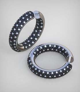 brinco modelo 0299 3d imprimível jóias joalheria jóia pingente pingentes luxo argolas anel brincos pulseira colar Casamento diamante ouro platina prata correntes pulseiras 3d print model - Mito3D