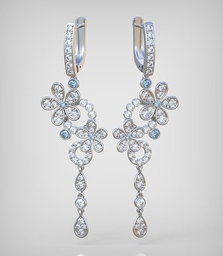 orecchino modello 0336 3d stampabile gioielleria gioiello pendente ciondoli lusso anelli squillare orecchini braccialetto collana nozze diamante oro platino argento Catene braccialetti 3D print model - Mito3D