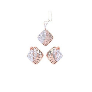 brinco pingente conjunto 3dm stl obj fbx renderiza detalhes brincos Casamento colar colares pregos hoopsandhuggies rosa diamante jóias pingentes combo joalheria 3d print model - Mito3D